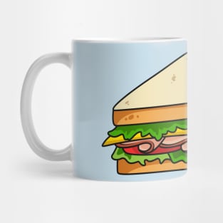 Sandwich cartoon illustration Mug